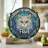 Cat Persian Memorial Stained Glass Effect Suncatcher